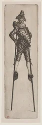 Punchinello on Stilts, c. 1888