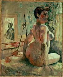 Nu feminino no atelier