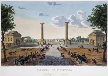 A barreira de Vincennes - em "Vues de Paris