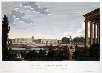 Vista da Praça Luís XV - Paris por Courvoisier