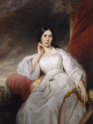 Retrato da cantora de ópera Maria Malibran-Garcia 1808-1836, como Desdemona, 1830.