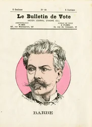 Votação 2ª série, Satirical in Colors: Barba - Ilustração de Henri Demare (1846-1888)