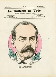 Votação 2ª série, Satirique en Colours: De Lanjuinais - Ilustração de Henri Demare (1846-1888)