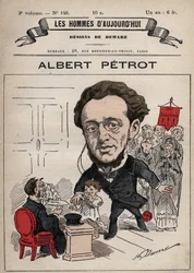 Desenho animado de Albert Petrot 1837-1897 de 
