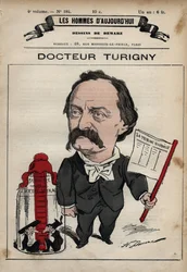 Desenho animado de Jean Prosper Turigny 1822-1905 de 