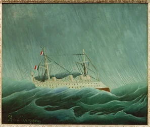O navio na tempestade (pintura sobre tela)