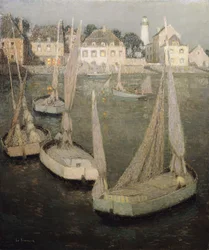 Porto bretão por Moonlight; Port Breton by Moonlight