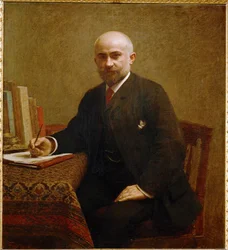 Adophe Jullien, historiador e crítico musical (pintura sobre tela)