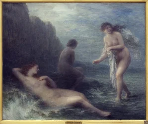 Junto ao mar. Pintura de Henri Fantin Latour (1836-1904), Oil On Canvas