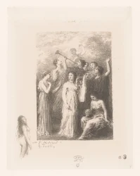 Negen muzen van de Olympus
Frontispício: O Homem Cego
Gedichten van André Chénier (título da série)
Ilustrações para os Poésies d