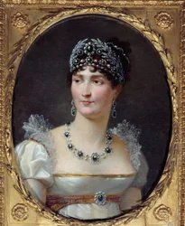 Retrato do Impression Josephine de Beauharnais (1763-1814) Pintura de Henri Francois Riesener (1767-1828) 1806 Malmaison, musee du chateau