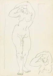 Dois Estudos de uma Figura Feminina