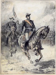 General Felix Gustave (Felix-Gustave) Saussier (1828-1905) em 1892, após a aquerelle de Chartier.