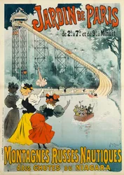 Jardim de Paris - montanha russa, 1895.