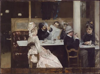 Cena de café em Paris, 1877