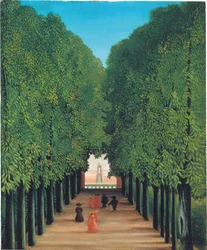 A Avenida do Parque em Saint Cloud, c.1908 (óleo sobre tela)