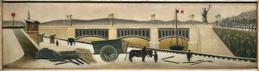 Ponte de Grenelle. Pintura por Henri Rousseau