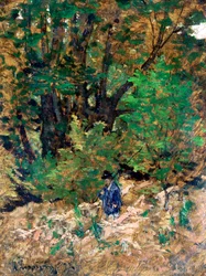 Em casa na floresta, c1880