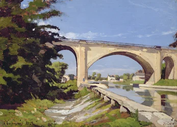 A ponte do canal em Briare, 1888