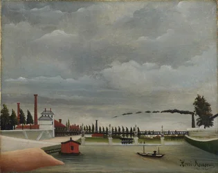 Vista da passarela em Passy, 1890-1891.