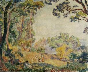 Mulheres e meninas no campo, 1906