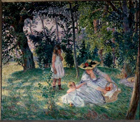 o gosto pela relva Pintura de Henri Lebasque (1865-1937) Angers do século XX, Museu de Belas Artes