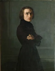 Retrato do compositor Franz Liszt 1811-1886, 1839.