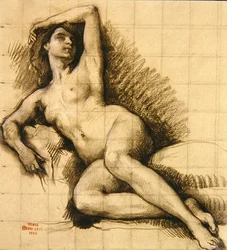 Estudo - Recling Female Nua