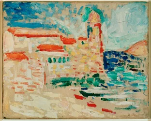 Vista de Collioure (pintura sobre tela)