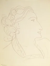 Perfil feminino (Retrato de L.N. Delektorskaya)