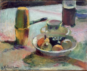 Fruta e bule de café, c.1898 (óleo sobre tela)