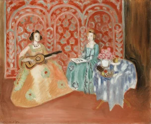 Interior - Duas figuras (Músicos)