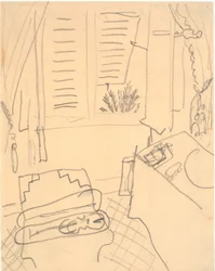 Interior com um violino