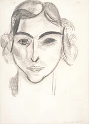 Cabeça de mulher. Retrato de Laurette