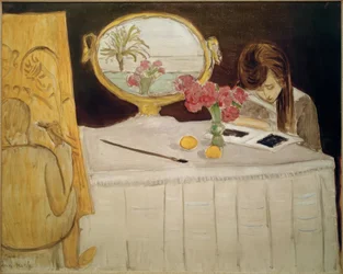 A sessão de pintura