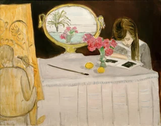 A sessão de pintura