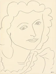 Cabeça grande (Lucienne) (lápis sobre papel)