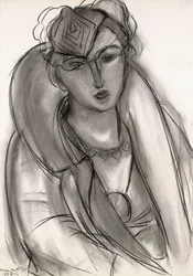 Lydia (Estudo para retrato com casaco azul)