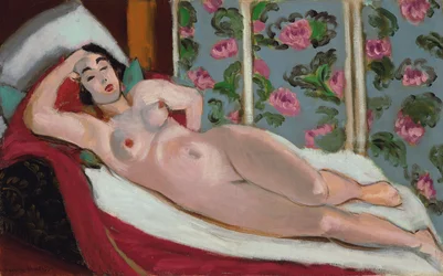 Nu numa chaise longue