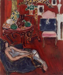 Interior vermelho