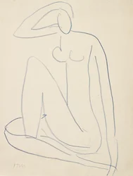 Figura feminina sentada