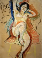 Mulher sentada nua
