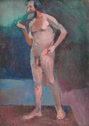 Modelo masculino de pé