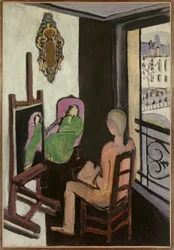 O pintor no seu atelier 1916 (óleo sobre tela)