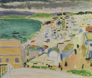 Vista da baía de Tanger (óleo sobre tela)