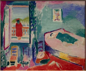 interieur a collioure - la sieste 1905 (Óleo sobre tela )