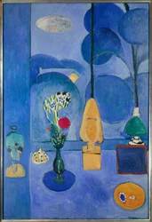 la fenetre bleue 1911 (Óleo sobre tela)