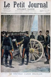 Um novo canhão francês, 1897.