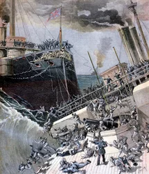 Um acidente a bordo do Victoria, 22 de junho de 1893.
