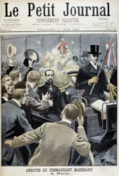 Chegada do Comandante Marchand a Paris - no "Le Petite Journal" de 11/06/1899